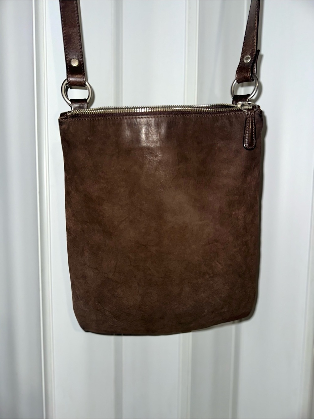 Coach Brown Leather Crossbody Satchel
